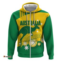 RugbyLife Shop Custom Australia Petanque Hoodie Aussie Kangaroo Bouleroos National Color LT14
