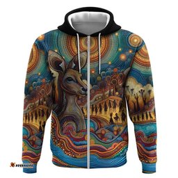 RugbyLife Shop Aboriginal Dreamtime Stories Land Hoodie LT9