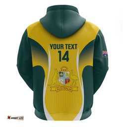 RugbyLife Shop Custom Australia Cricket Hoodie Go Champions Aussie LT14