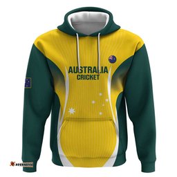 RugbyLife Shop Custom Australia Cricket Hoodie Go Champions Aussie LT14