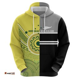 RugbyLife Shop Custom Cricket AUNZ Spirit Hoodie Aussie New Zealand Retro Edition LT9