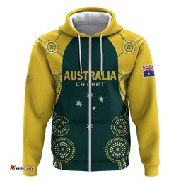 RugbyLife Shop Custom Australia Cricket Hoodie Aussies Champions LT01