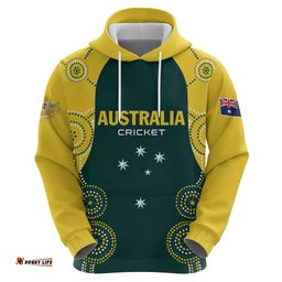 RugbyLife Shop Custom Australia Cricket Hoodie Aussies Champions LT01