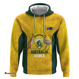 RugbyLife Shop Custom Bowls Australia Hoodie Marble National Color LT14