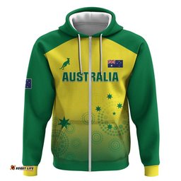 RugbyLife Shop Custom Australia Cricket Hoodie Go Champions Aussies LT05
