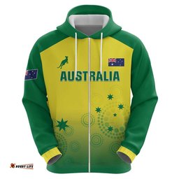 RugbyLife Shop Custom Australia Cricket Hoodie Go Champions Aussies LT05