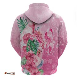 RugbyLife Shop Australia Cockatoos Breast Cancer Hoodie Faith Hope Love LT05