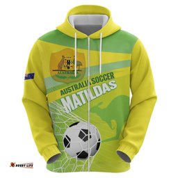 RugbyLife Shop Custom Australia Soccer 2026 Hoodie Come On Matildas LT14