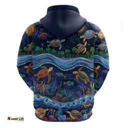 RugbyLife Shop Australian Landscapes Hoodie Aboriginal Dreamtime Story LT9