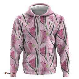 RugbyLife Shop Australia Kangaroo Paws Hoodie Aussie Native Flowers Indigenous Art LT14