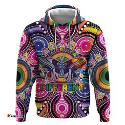 RugbyLife Shop Australia Indigenous Autism Awareness Hoodie Its Okay To Be Different LT05