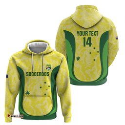RugbyLife Shop Australia Football Custom Hoodie Go Socceroos Grunge Sporty Style LT14