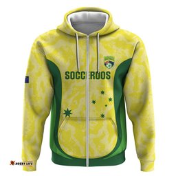 RugbyLife Shop Australia Football Custom Hoodie Go Socceroos Grunge Sporty Style LT14