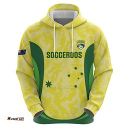 RugbyLife Shop Australia Football Custom Hoodie Go Socceroos Grunge Sporty Style LT14