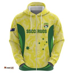 RugbyLife Shop Australia Football Custom Hoodie Go Socceroos Grunge Sporty Style LT14