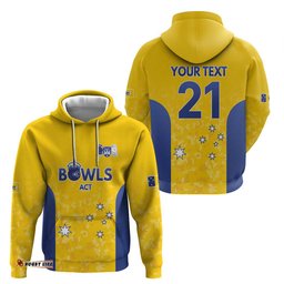 RugbyLife Shop Australian ACT Lawn Bowls Custom Hoodie Aussie Minimalist Style LT9