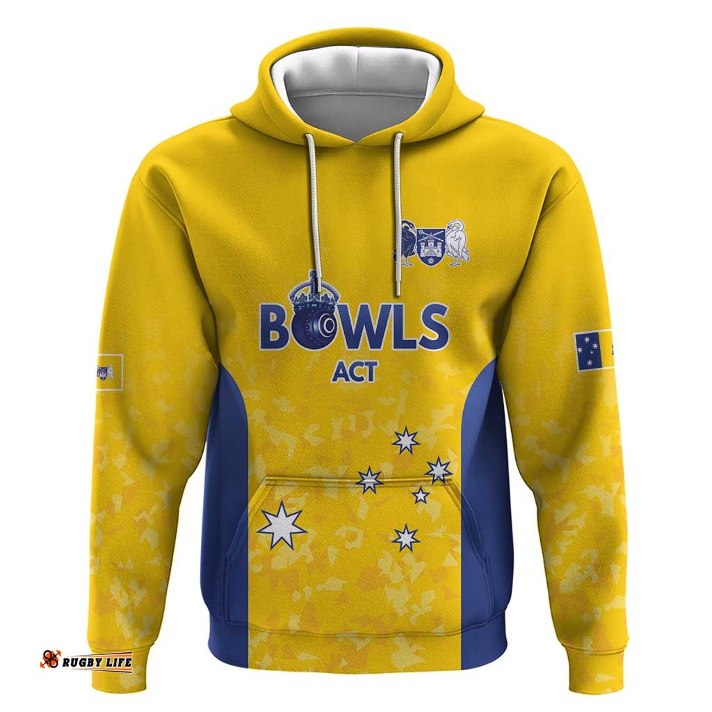 RugbyLife Shop Australian ACT Lawn Bowls Custom Hoodie Aussie Minimalist Style LT9