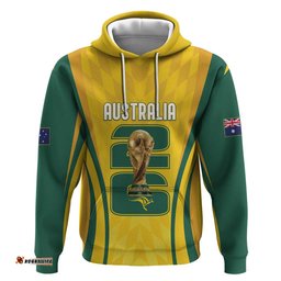 RugbyLife Shop Australia Socceroos Custom Hoodie 2026 Forever Golden LT7