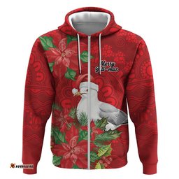 RugbyLife Shop Australian Silver Gull Hoodie Aboriginal Inspired Christmas LT9
