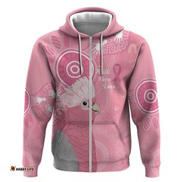 RugbyLife Shop Australia Breast Cancer Awareness Hoodie Galah Faith Hope Love Pink Month LT14