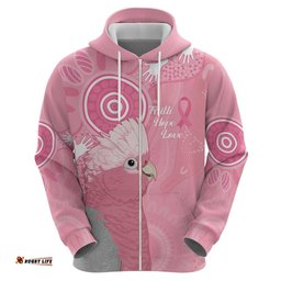 RugbyLife Shop Australia Breast Cancer Awareness Hoodie Galah Faith Hope Love Pink Month LT14