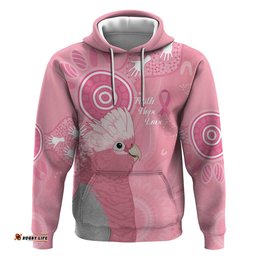 RugbyLife Shop Australia Breast Cancer Awareness Hoodie Galah Faith Hope Love Pink Month LT14