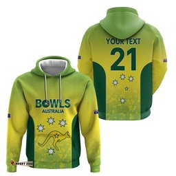 RugbyLife Shop Australian Kangaroo Lawn Bowls Custom Hoodie Aussie Minimalist Style LT9