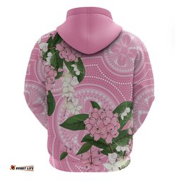 RugbyLife Shop Australia Lilly Pilly Riberry Hoodie Aussie Native Flowers Indigenous Art LT14