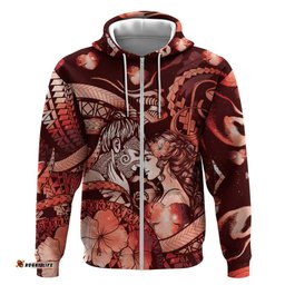 RugbyLife Shop Personalised Maori Romantic Valentine Hoodie The Hongi Kiss Red Galaxy DT05