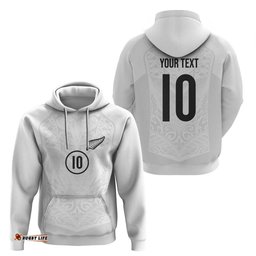 RugbyLife Shop Custom New Zealand Football Hoodie The Whites-Sporty T90 Style LT03