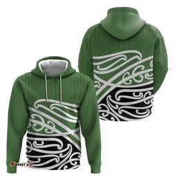 RugbyLife Shop Green Fern New Zealand Kowhai Ngutukak Hoodie LT9