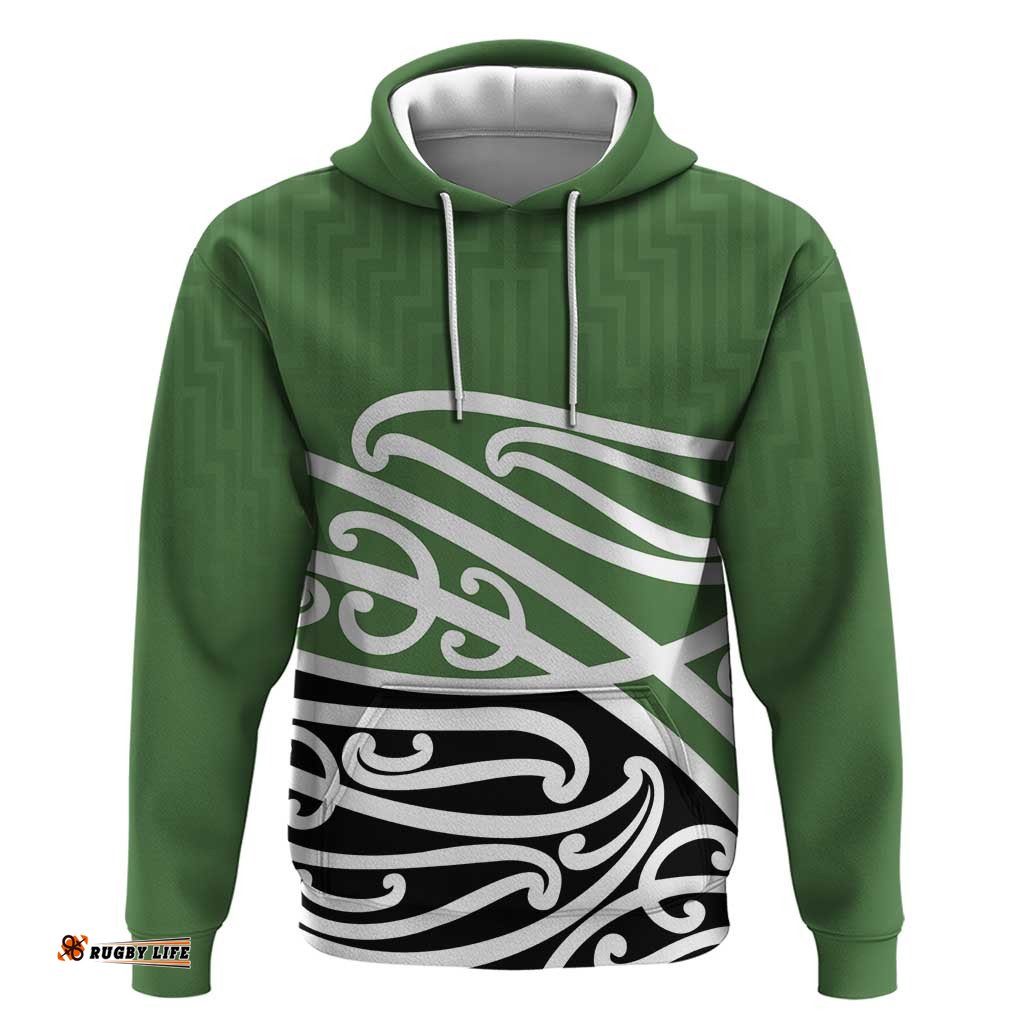 RugbyLife Shop Green Fern New Zealand Kowhai Ngutukak Hoodie LT9