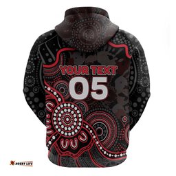 RugbyLife Shop Custom Saints Football Hoodie Aboriginal Dot Art Pattern DT05