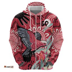 RugbyLife Shop Personalised Australia Galah NAIDOC Week 2026 Hoodie 50 Years of Deadly Aboriginal Art LT14