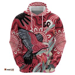 RugbyLife Shop Personalised Australia Galah NAIDOC Week 2026 Hoodie 50 Years of Deadly Aboriginal Art LT14