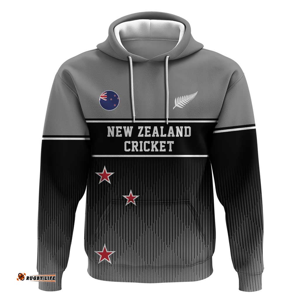 RugbyLife Shop Custom New Zealand Cricket Hoodie Black Cap Unbeatable LT05
