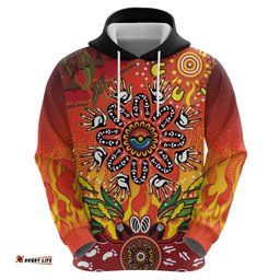 RugbyLife Shop NAIDOC Week 2026 Hoodie 50 Years of Deadly Aboriginal Dot Art LT9