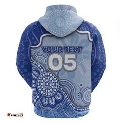 RugbyLife Shop Custom Roos Football Hoodie Aboriginal Dot Art Pattern DT05