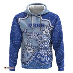 RugbyLife Shop Custom Roos Football Hoodie Aboriginal Dot Art Pattern DT05