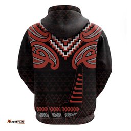 RugbyLife Shop Maori Waitangi Hoodie Kotahitanga Poutama Mix Whakairo LT7