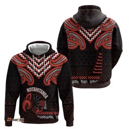 RugbyLife Shop Maori Waitangi Hoodie Kotahitanga Poutama Mix Whakairo LT7