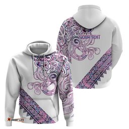 RugbyLife Shop Mawhero Paua shell Kowhaiwhai Taniko Personalised Hoodie Taniwha Maori Tribal Style LT9