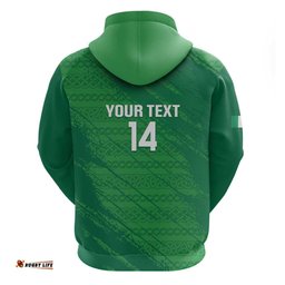 RugbyLife Shop Custom Ireland Cricket Hoodie Irish Celtic Knot - National Color LT14