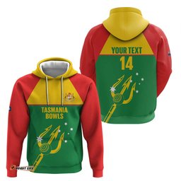 RugbyLife Shop Custom Tasmania Bowls Australia Hoodie Go Tasmanian Tridents LT14