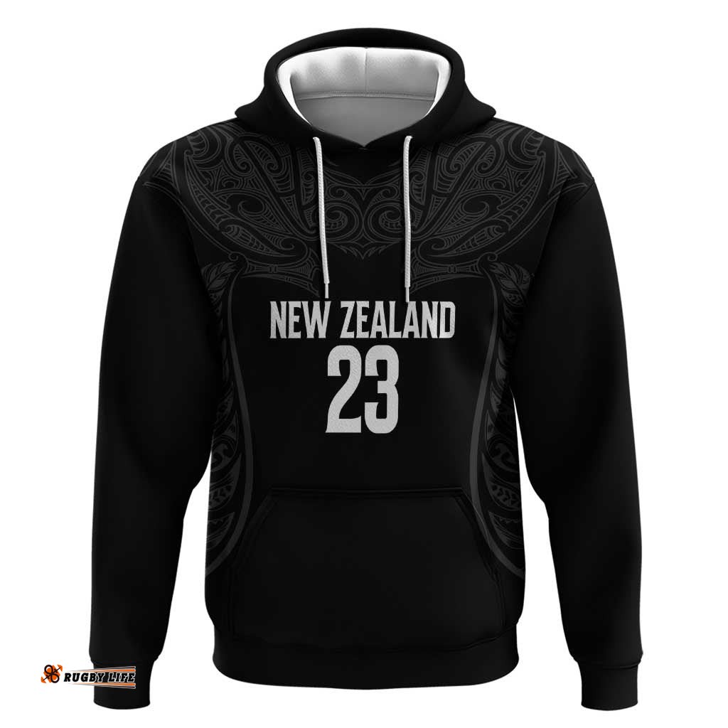 RugbyLife Shop New Zealand Basketball Ta Moko Tribal Custom Hoodie LT03