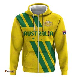 RugbyLife Shop Custom Soccer 2026 Australia Hoodie Socceroos Go Glory LT01