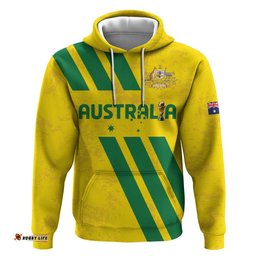 RugbyLife Shop Custom Soccer 2026 Australia Hoodie Socceroos Go Glory LT01