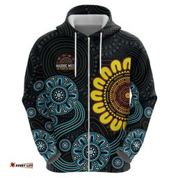 RugbyLife Shop NAIDOC 50 Years of Deadly Hoodie Sun Aboriginal Dot Art LT19