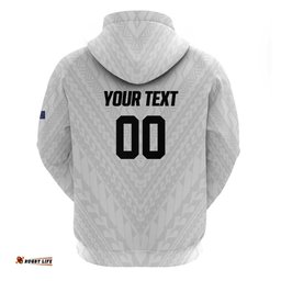 RugbyLife Shop Custom Football New Zealand Hoodie Aotearoa United White Version LT01