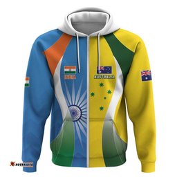 RugbyLife Shop Custom India Vs Australia Cricket Hoodie Final Matchup LT05